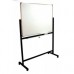 White Board with Stand / Double Sided Magnetic White Board with Stand 90cm x 120cm